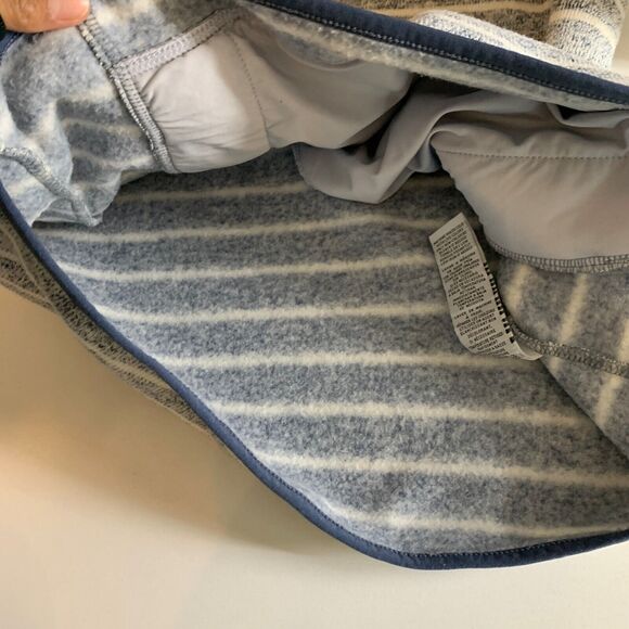 Thread+Supply Sweatshirt Womens M Medium Multi Stripe Quarter Zip Mock Fleece - Picture 9 of 11